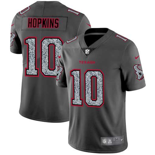 Men Houston Texans #10 Hopkins Nike Teams Gray Fashion Static Limited NFL Jerseys->indianapolis colts->NFL Jersey